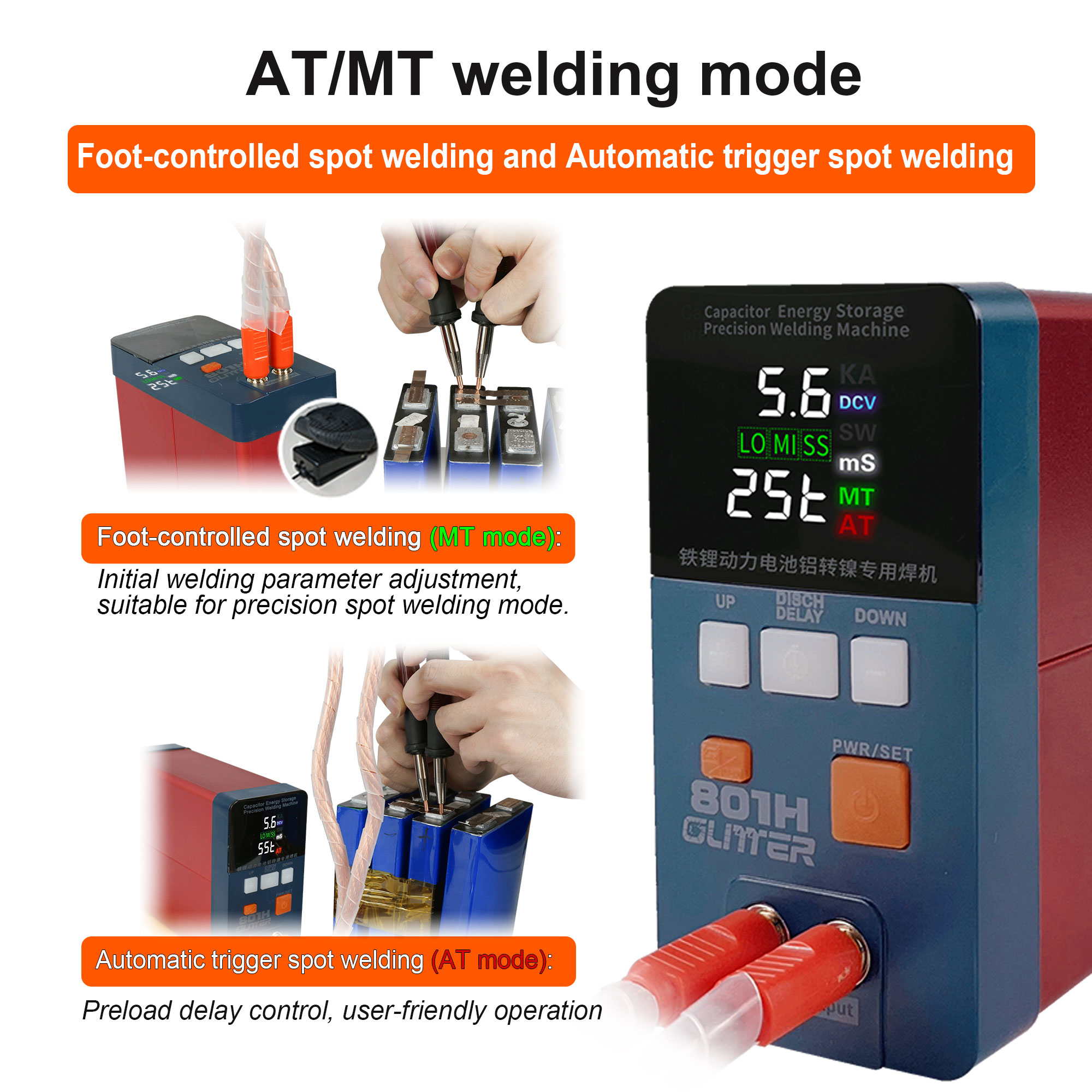 GLITTER SPOT WELDING MACHINE 801H WITH 75B - Image 2